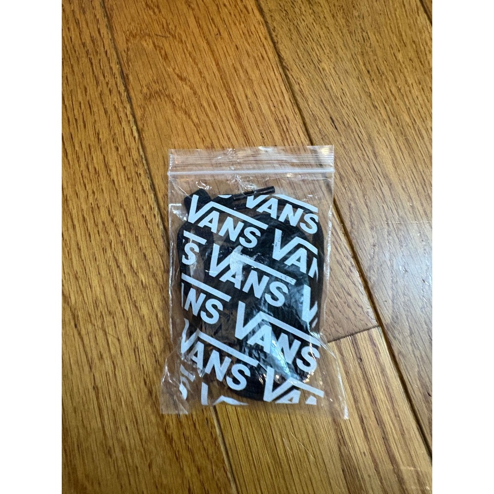Vans Black Shoe Laces Branded Logo Skateboarding Sneaker Replacement
